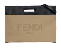 Signature Shopper, Canvas/Leather, Beige/Black, 12085, DB/E, 4*